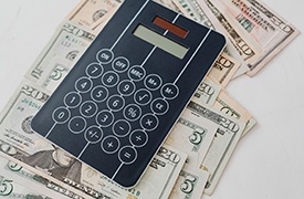 Calculator on cash