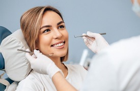 smiling dental patient