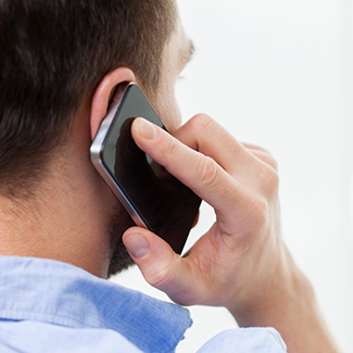 Man talking on his phone