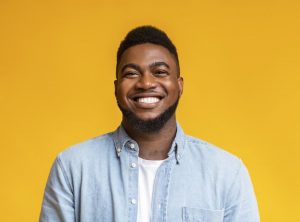 man with a great smile thanks to dental financing near Kenner 