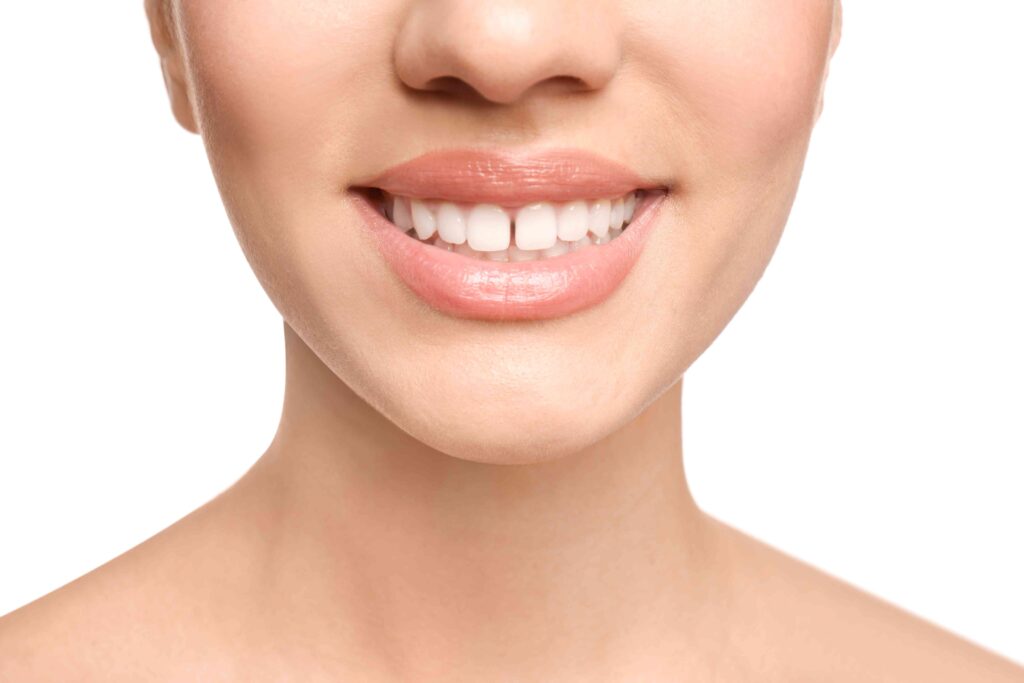 Woman smiling